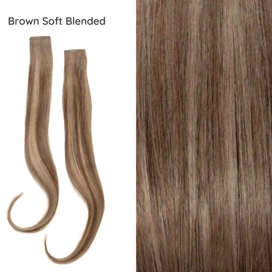 face framing layers brown soft blended