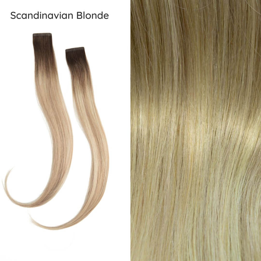 face-framing layers scandinavian blonde