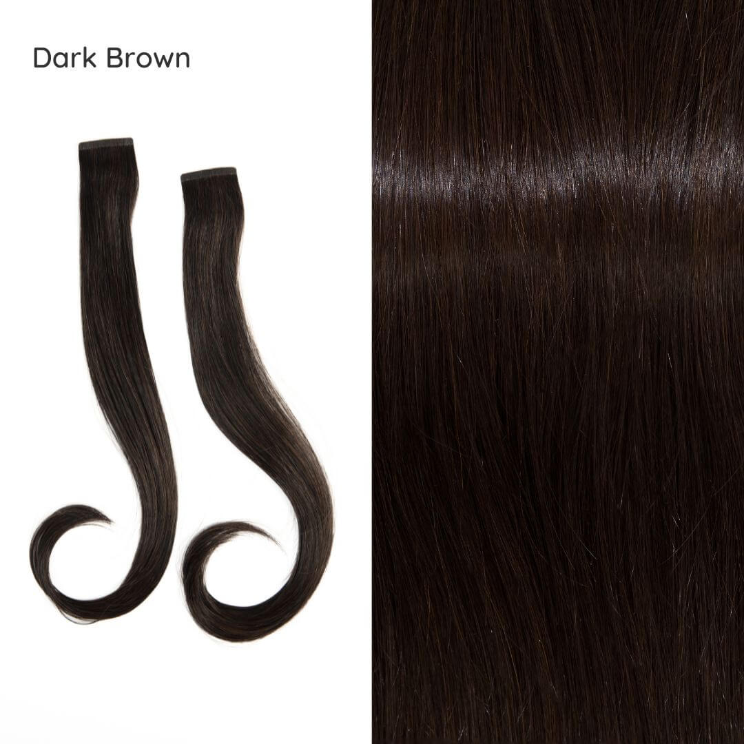face-framing layers dark brown