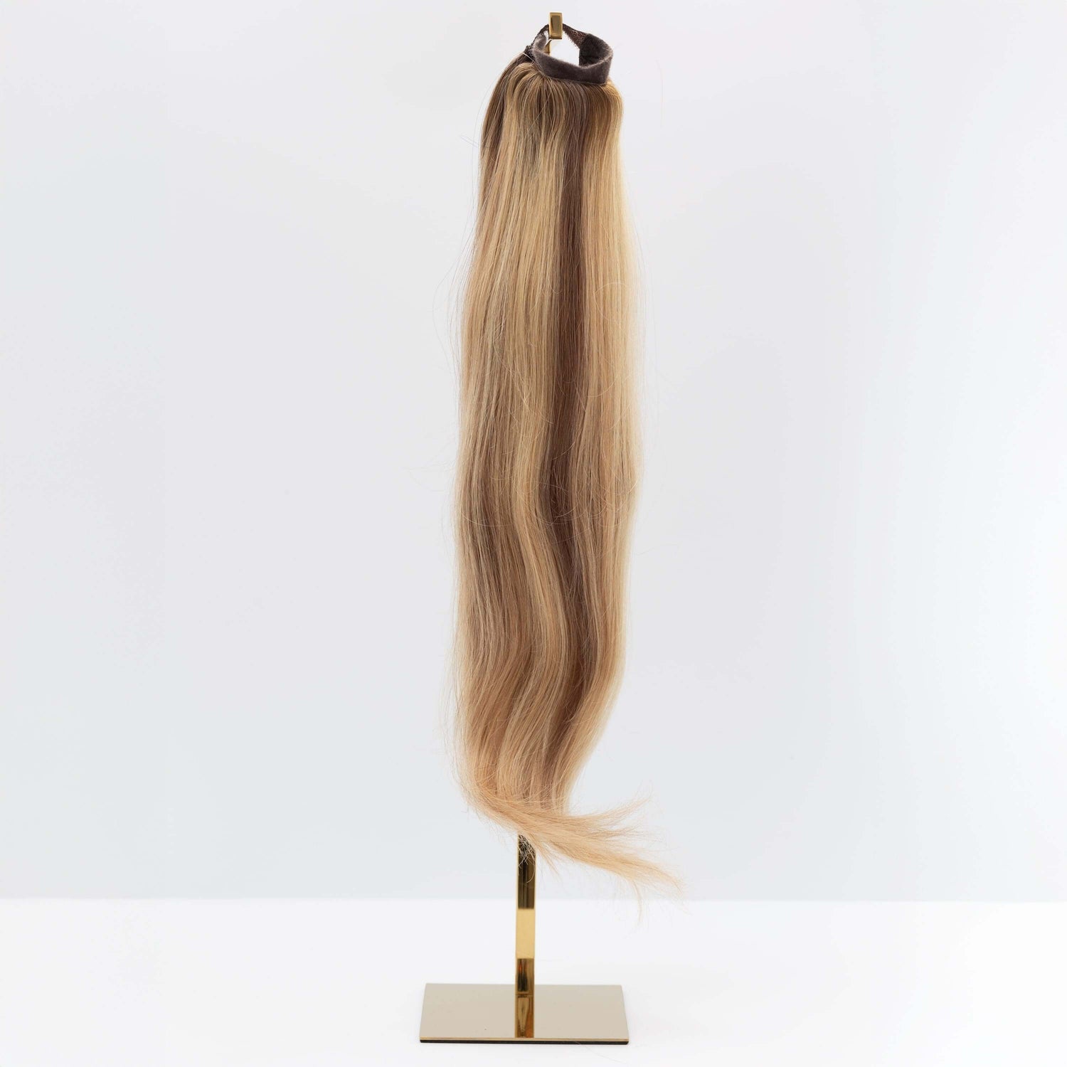 Clip-In Human Hair Ponytail Extension - Hot Toffee