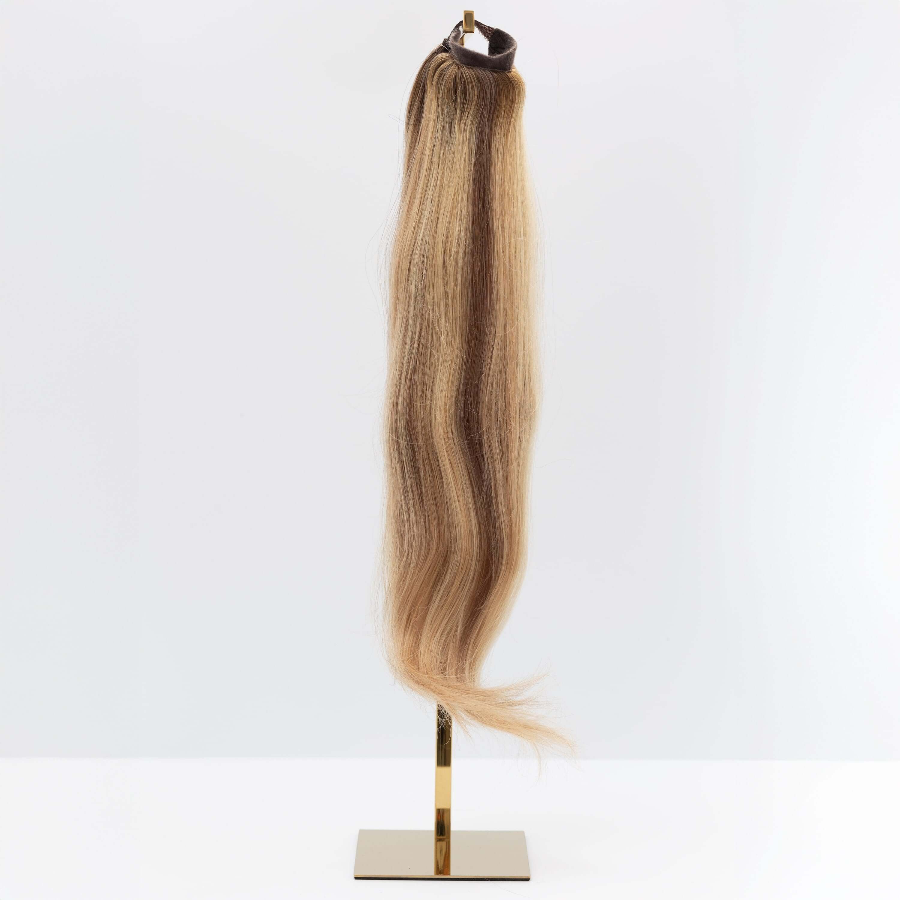 Clip-In Human Hair Ponytail Extension - Hot Toffee