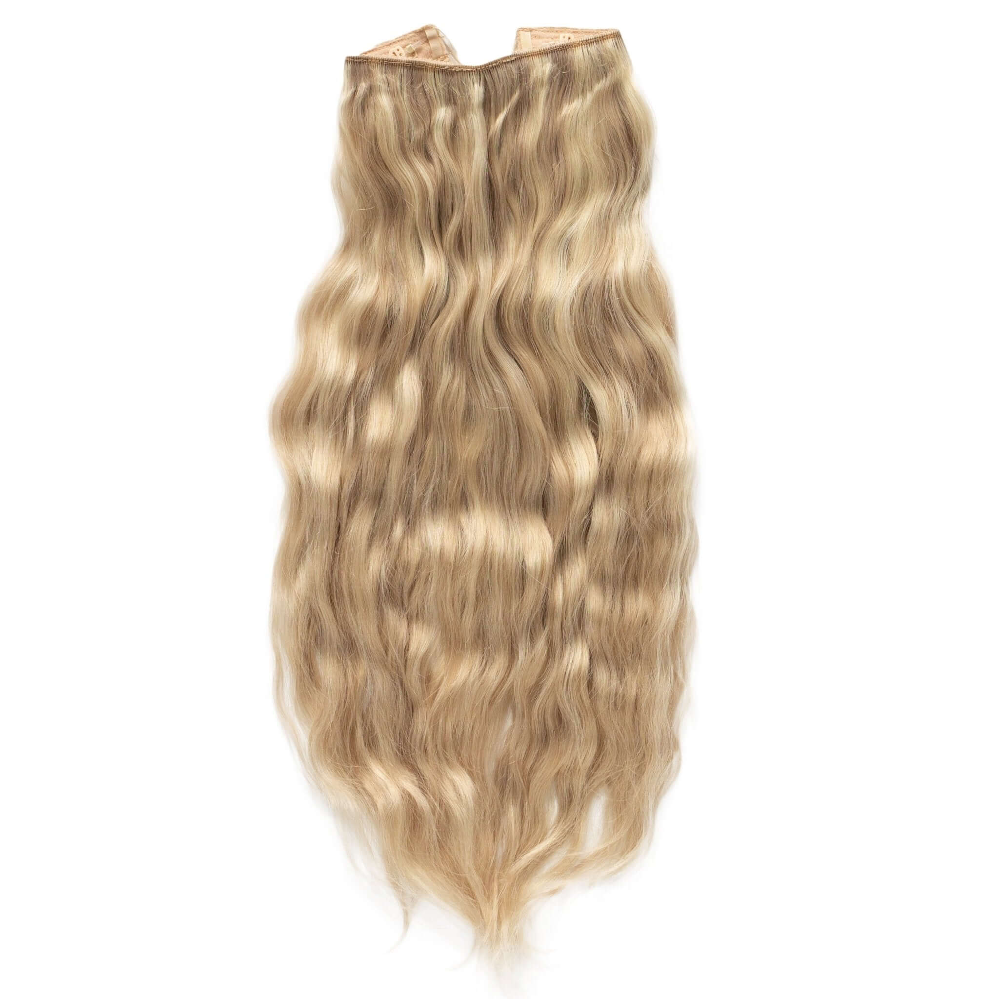 Beach Wave Remy Human Hair Invisible Wire Extension - Luscious Blonde
