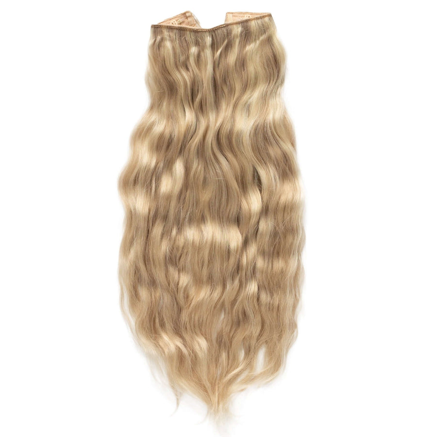 Beach Wave Remy Human Hair Invisible Wire Extension - Luscious Blonde