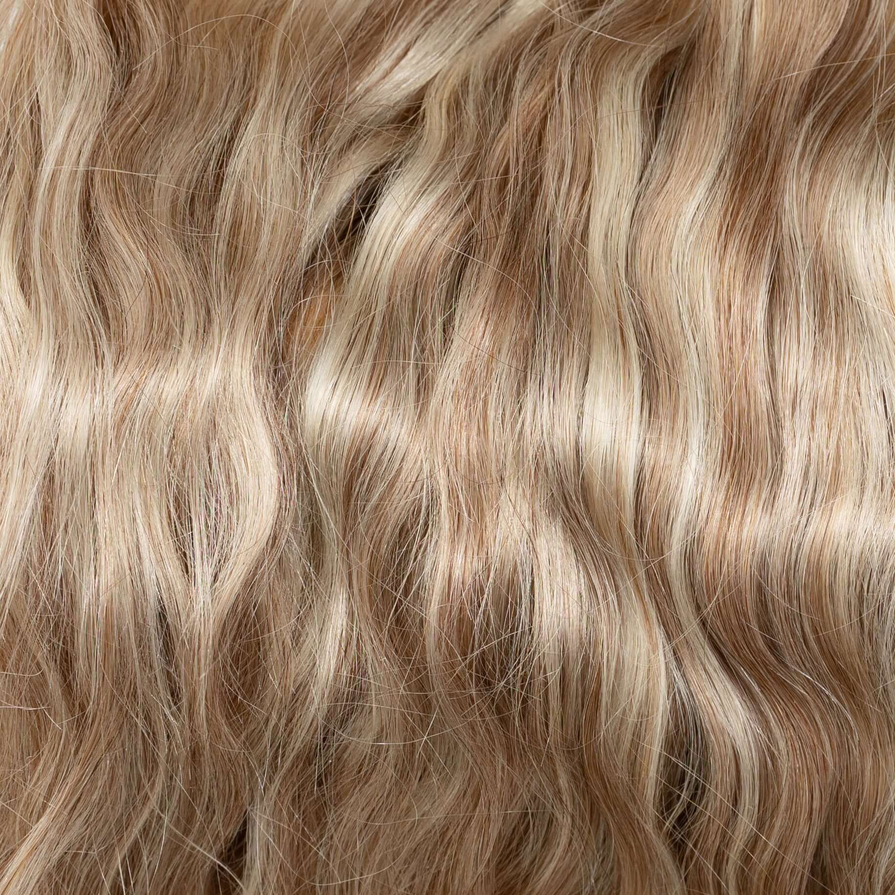 Beach Wave Remy Human Hair Invisible Wire Extension - Mixed Blonde
