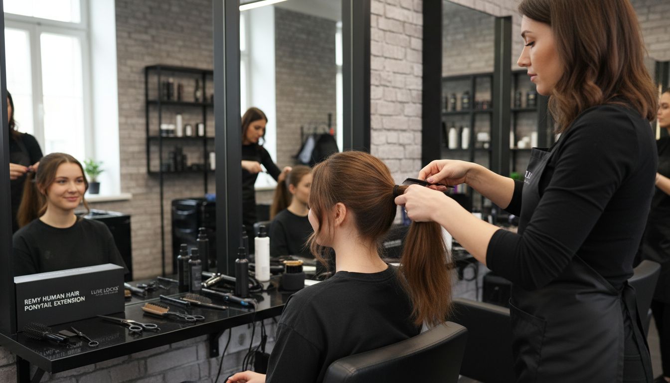 salon ponytail extensions