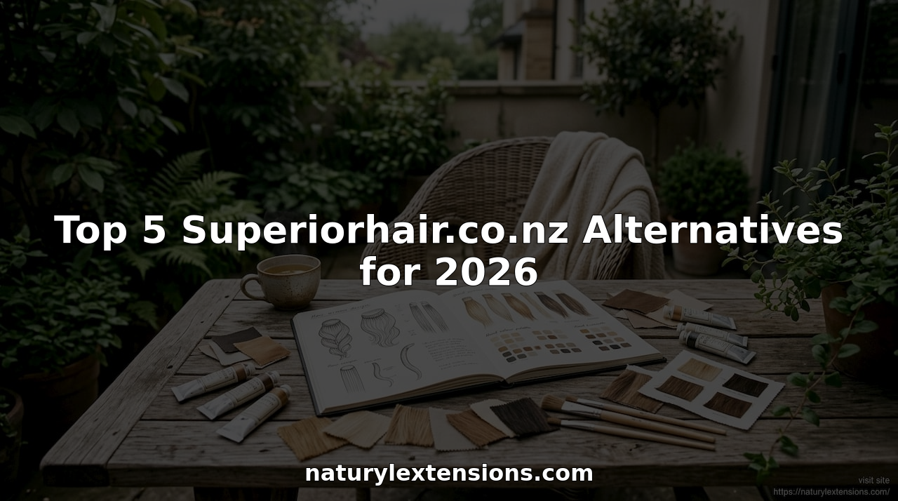 Workspace with web design materials for hair extensions site