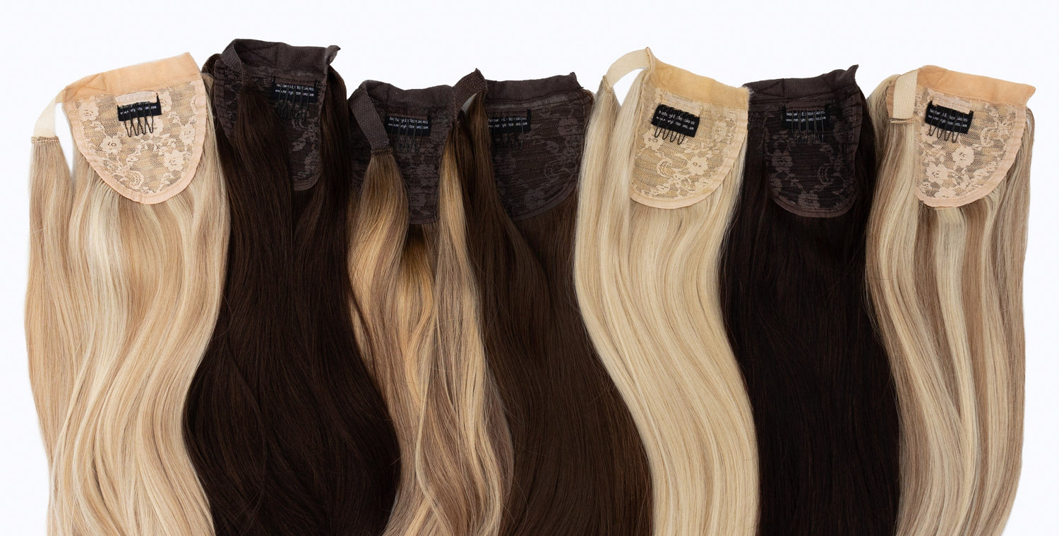 Clip-In Human Hair Ponytail Extensions UK | Natural &amp; Premium