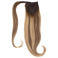Clip-In Human Hair Ponytail Extension - Hot Toffee hair colour