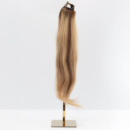 Clip-In Human Hair Ponytail Extension - Hot Toffee