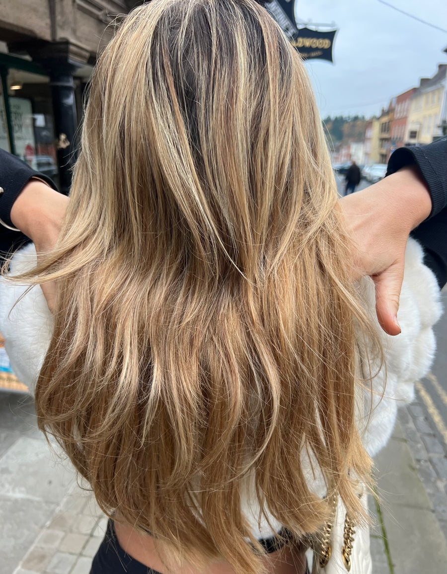 Teddy Bear Blonde Remy Human Hair Invisible Wire Extension