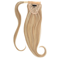 Clip-In Human Hair Ponytail Extension - Luscious Blonde hair colour