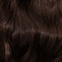 Beach Wave Remy Human Hair Invisible Wire Extension - Cool Brown hair colour