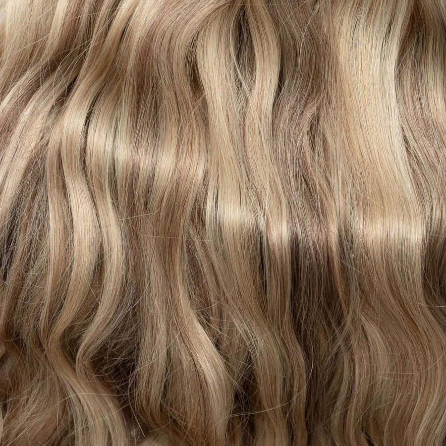 Beach Wave Remy Human Hair Invisible Wire Extension - Hot Toffee