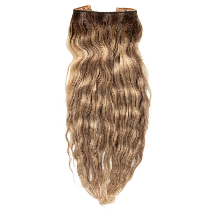 Beach Wave Remy Human Hair Invisible Wire Extension - Hot Toffee Naturyl Extensions