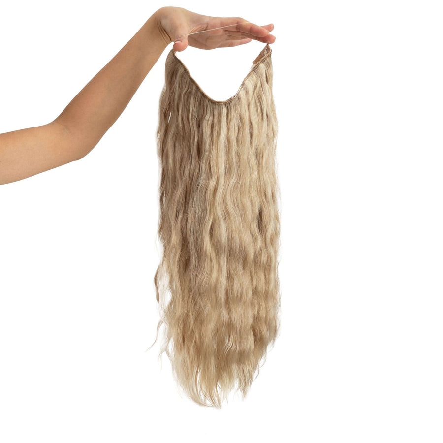 Beach Wave Remy Human Hair Invisible Wire Extension - Luscious Blonde