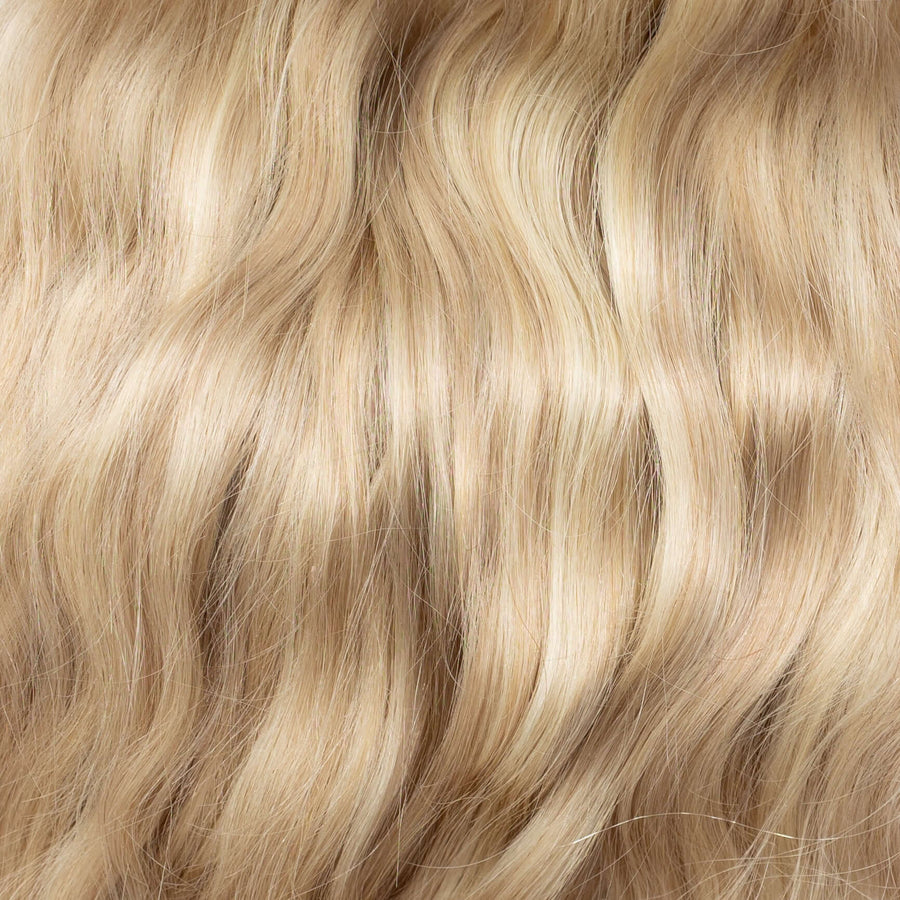 Beach Wave Remy Human Hair Invisible Wire Extension - Luscious Blonde