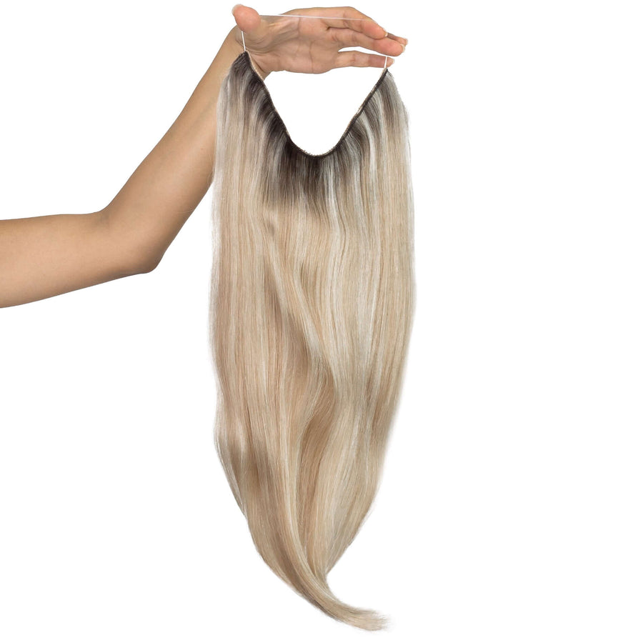 Remy Human Hair Invisible Wire Extension - Champagne Blonde