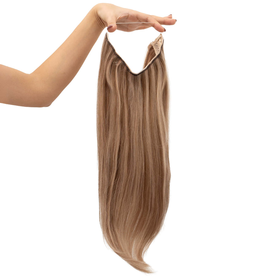 Soft Blonde 'Old Money' Remy Human Hair Invisible Wire Extension