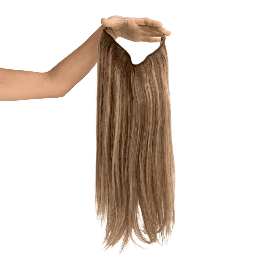 Remy Human Hair Invisible Wire Extension - Brown Soft Blended