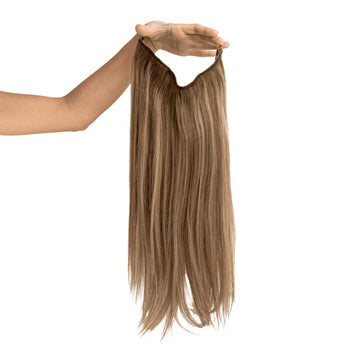 Invisible Wire Human Hair Extension - Brown Soft Blended Naturyl Extensions