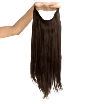 Invisible Wire Human Hair Extension - Cool Brown Naturyl Extensions
