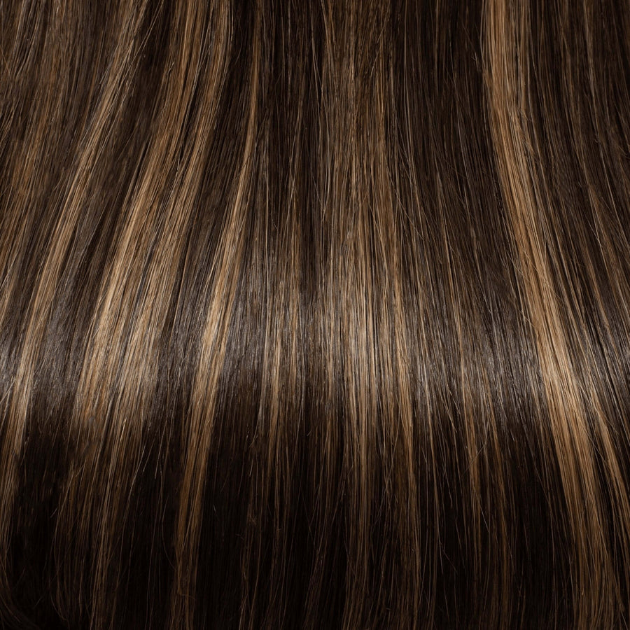 Remy Human Hair Invisible Wire Extension - Dark Caramel Balayage