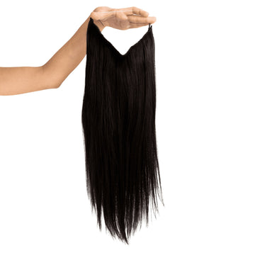 Invisible Wire Human Hair Extension - Natural Black Naturyl Extensions
